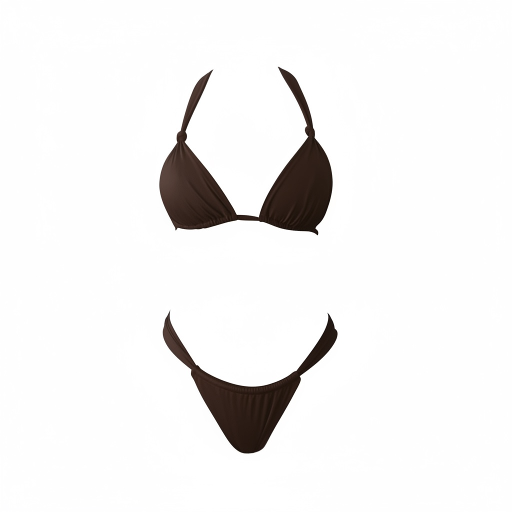 Dark Brown Bikini Top