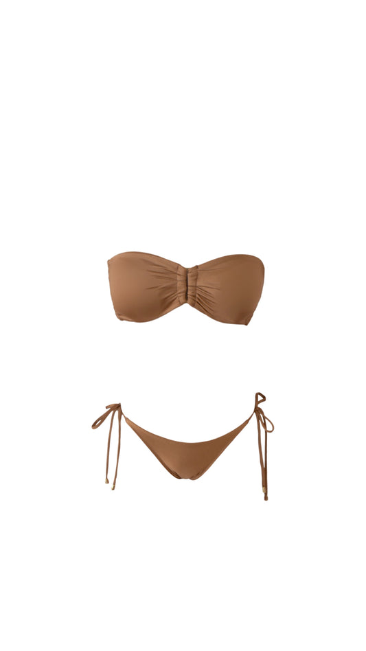 Mocha Bikini Top